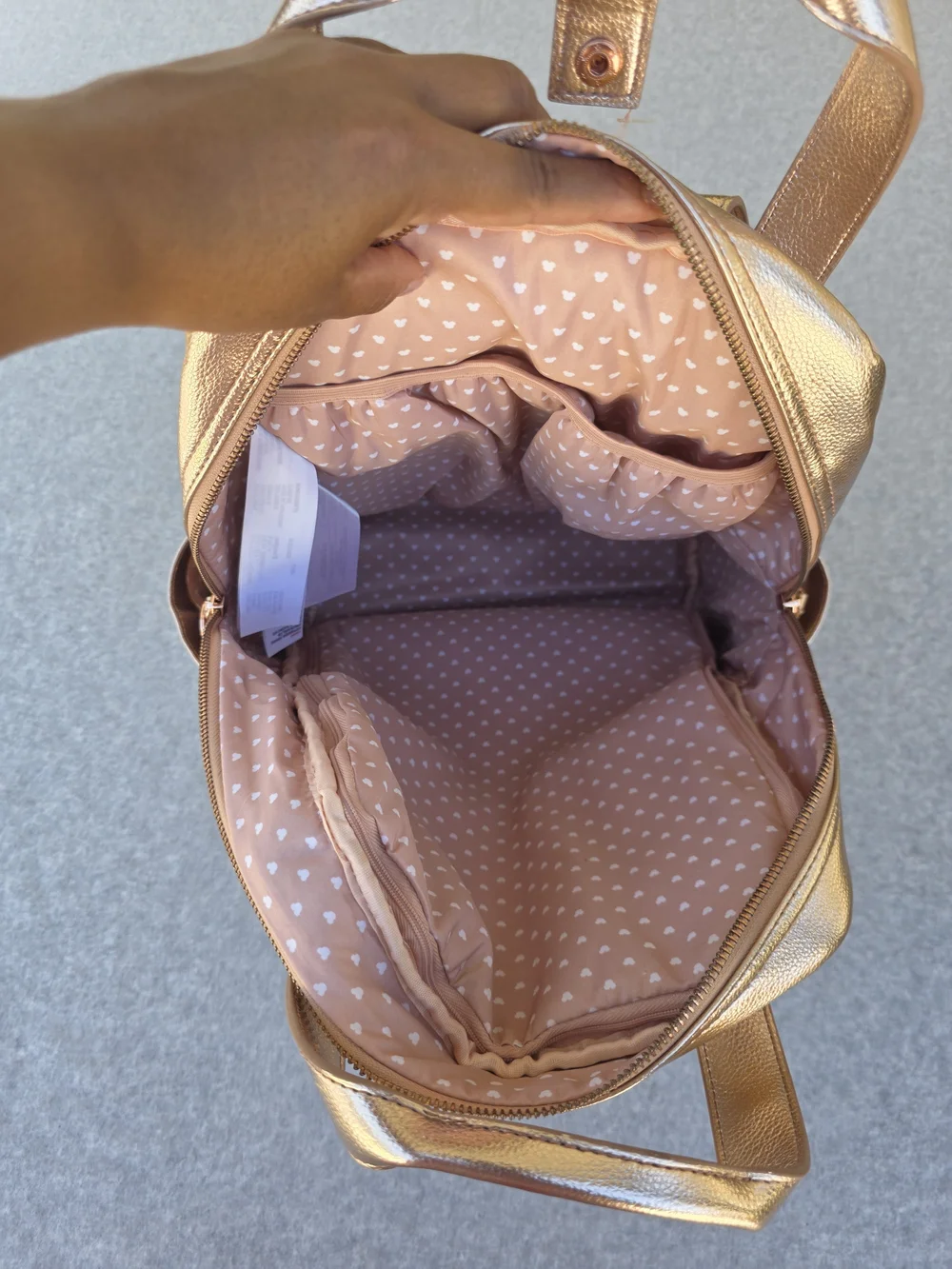 Disney Rose Gold Mickey Mouse Icon Flair Backpack
